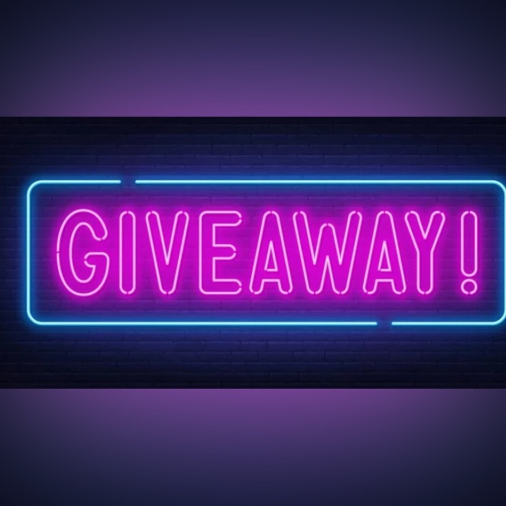Neon Pink Giveaway Sign